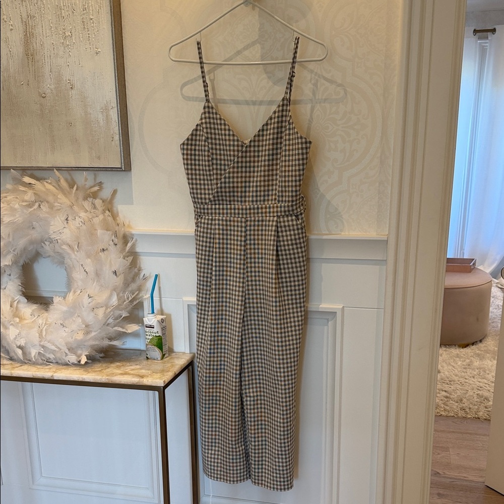 Plaid Jumpsuit